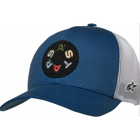 Шапка с козирка ALPINESTARS TRUCKER GAMBIT BL/WHT