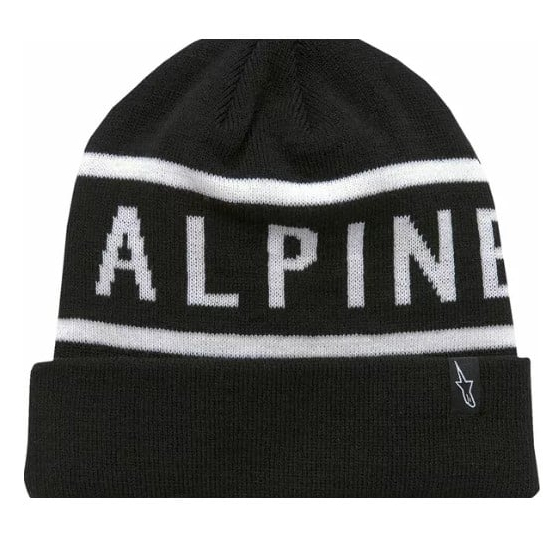 Шапка ALPINESTARS BEANIE CUFF WORDY BLK/WHT
