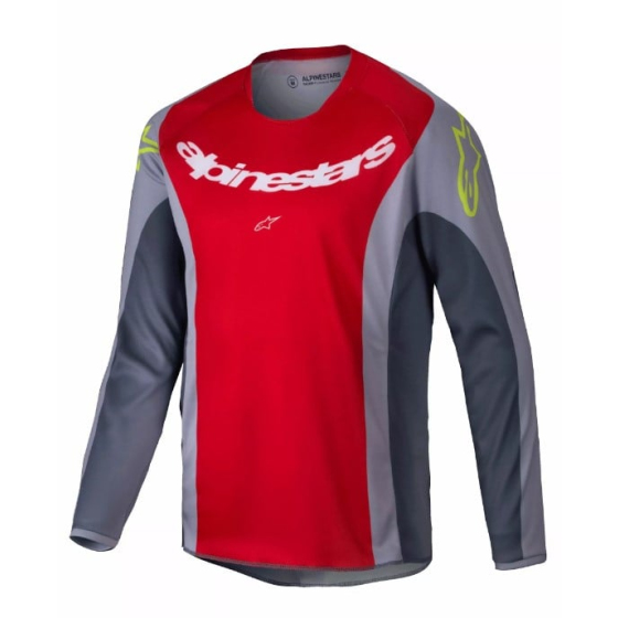 Детско мотокрос джърси ALPINESTARS YTH RACER MELT RED/GRAY