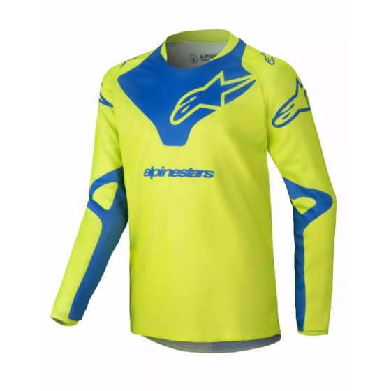 Детско мотокрос джърси ALPINESTARS YTH RACER VEIL YELLOW/BLUE