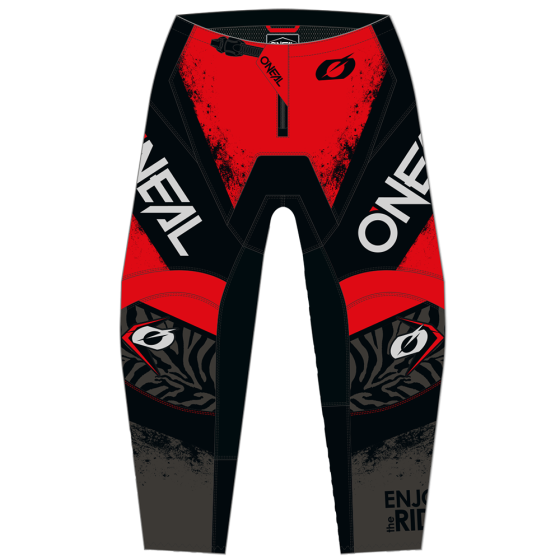 Мотокрос брич O'NEAL ELEMENT SHOCKER BLACK/RED V.25