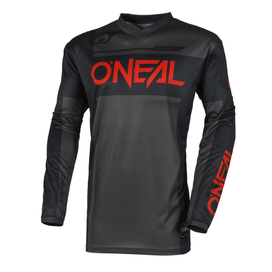Мотокрос блуза O`NEAL ELEMENT RACEWEAR BLACK/GRAY/RED V.25