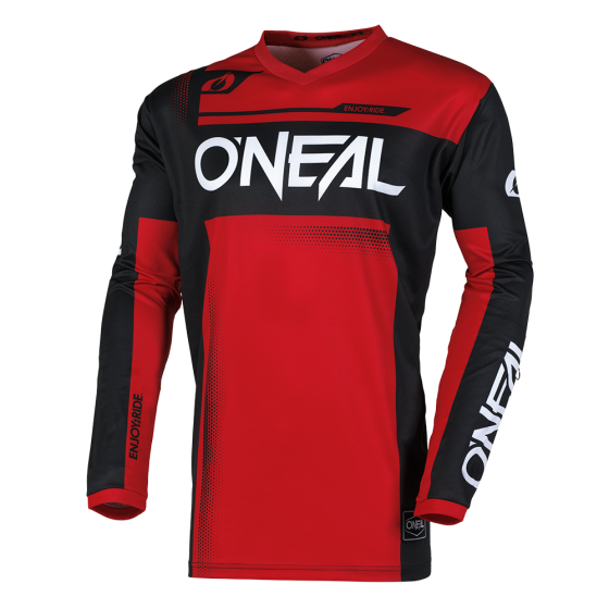 Мотокрос блуза O`NEAL ELEMENT RACEWEAR BLACK/RED V.25