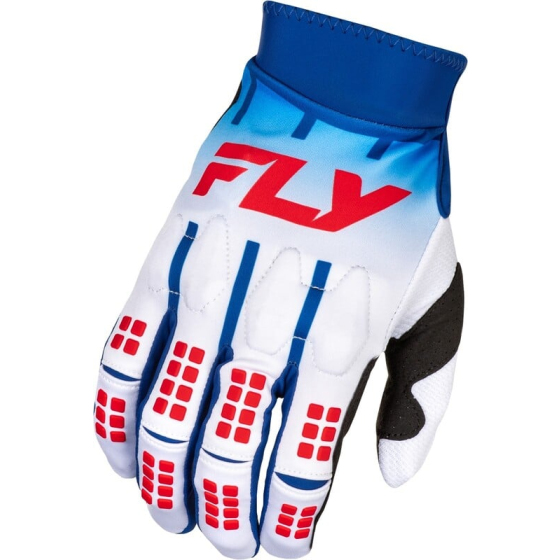 Мотокрос ръкавици FLY RACING Evolution DST- White/Red/Blue 2025