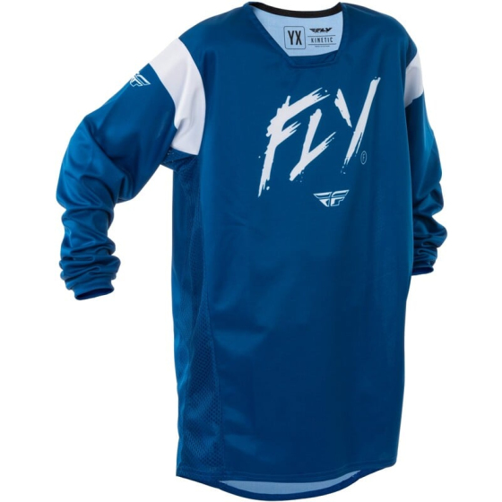 Детска мотокрос блуза FLY RACING Kinetic Stoke- Navy/White 2025