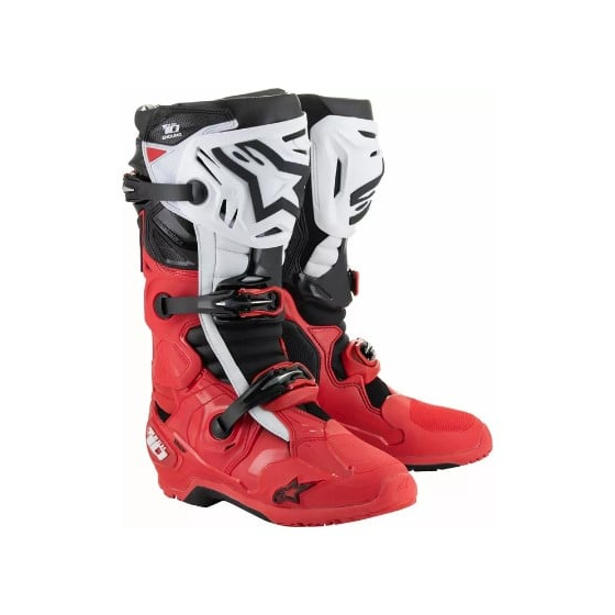 Мотокрос ботуши ALPINESTARS TECH 10 ENDURO BRIGHT RED/BLACK/WHITE