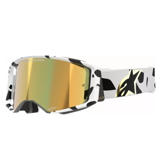 Мотокрос очила ALPINESTARS SUPERTECH CORP WHT/GLD MIRROR-GLD