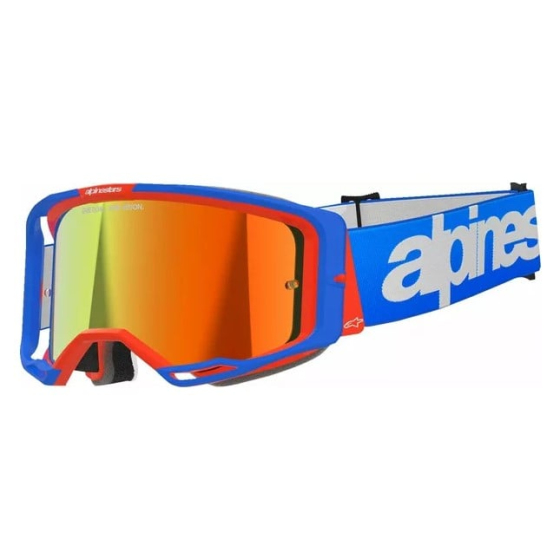 Мотокрос очила ALPINESTARS VISION 8 WORDMARK BL/ORG MIRROR-RED