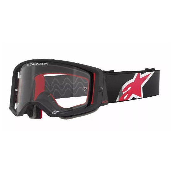 Мотокрос очила ALPINESTARS SUPERTECH CORP BLACK/RED CLEAR