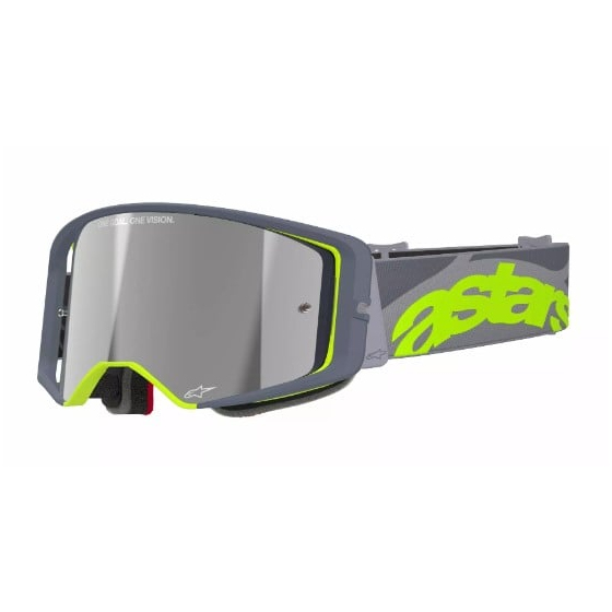 Мотокрос очила ALPINESTARS SUPERTECH STREAM GRAY/YLW MIRROR-SILVER
