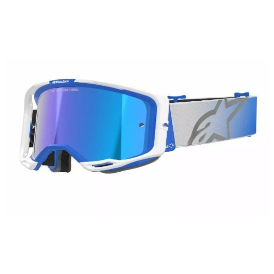 Мотокрос очила ALPINESTARS VISION 8 CORP BL/WT MIRROR-BLUE