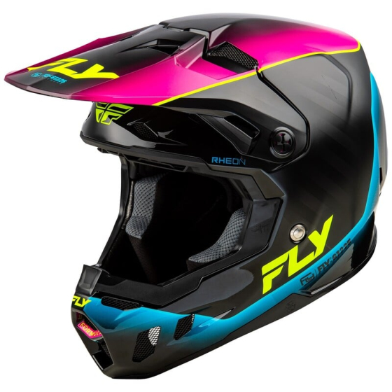 Мотокрос каска FLY RACING Formula CC L.E. Underglow - Grey/Pink/Blue 2025