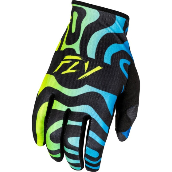 Мотокрос ръкавици FLY RACING Lite S.E. Zen- Black/Blue/Hi-Vis 2025