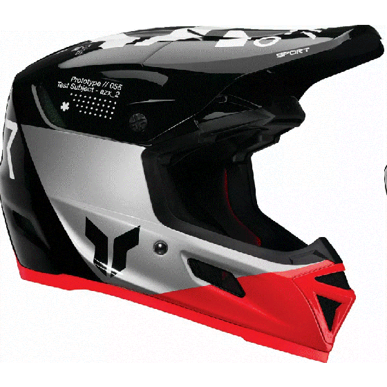 Мотокрос каска THOR REFLEX SPORT STRIKE BLACK/RED MIPS