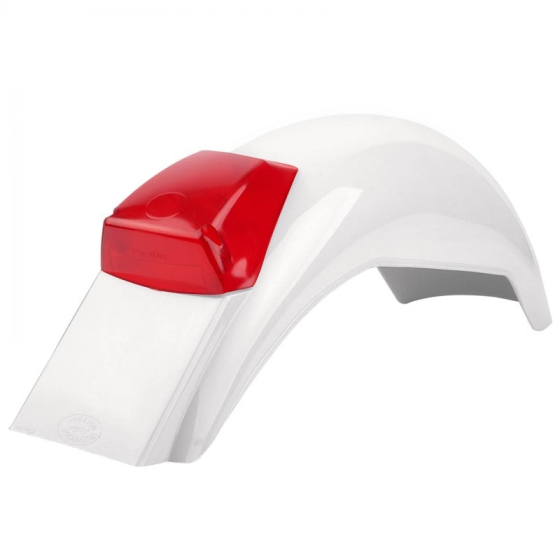 Заден калник със стоп POLISPORT IT Rear Fender White
