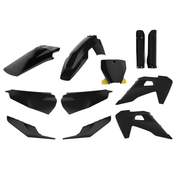 Комплект пластмаси POLISPORT Full Plastic Kit Husqvarna TC/FC (2019-2022) Black