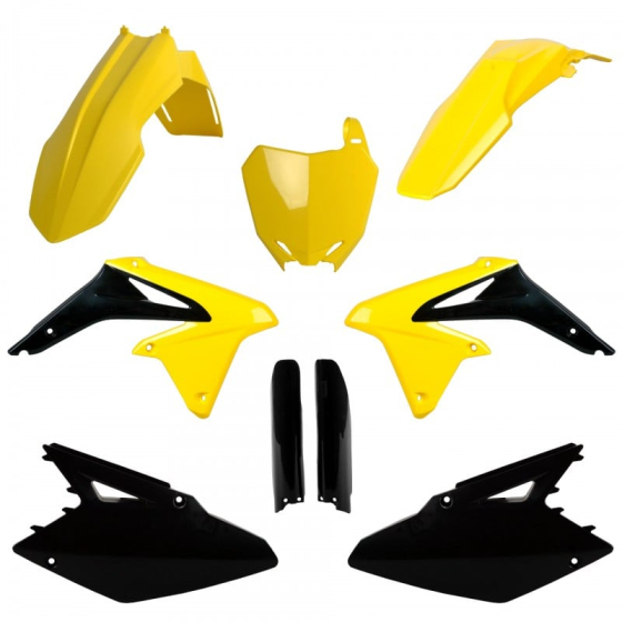Комплект пластмаси POLISPORT Full Plastic Kit Suzuki RMZ 450 (2008-17) ОЕМ