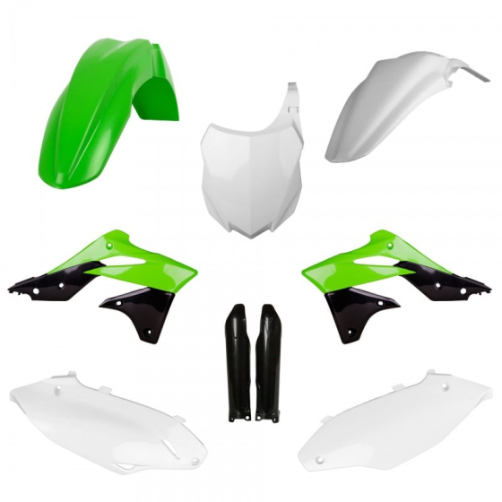 Комплект пластмаси POLISPORT Full Plastic Kit Kawasaki KX 250F (2013-16) OEM 14-15