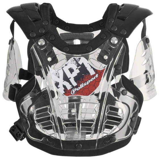 Детска мотокрос броня POLISPORT XP1 Mini - Chest Protector Black/Clear