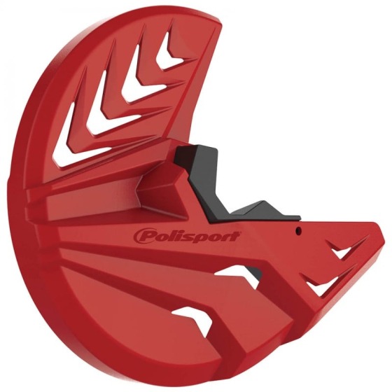 Предпазител за спирачен диск POLISPORT Disc &amp; Bottom Fork Protector CRF R (15&gt;) 450RX (17&gt;) 250RX (19&gt;) Red