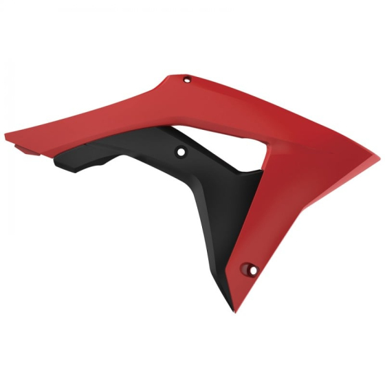 Пластмасови капаци за радиатор POLISPORT Radiator Scoops Honda CRF 250R (18-21) CRF 450R (17-20) RED/BLACK