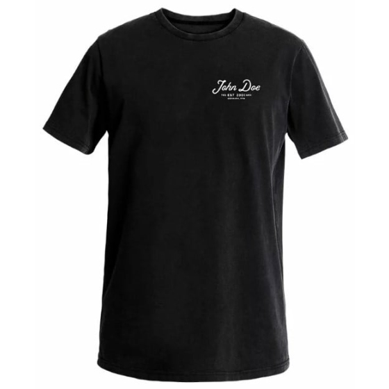 Мото тениска JOHN DOE JD LETTERING BK