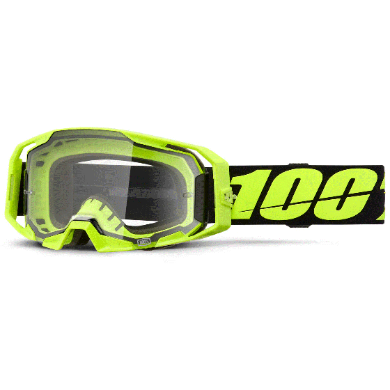 Мотокрос очила 100% ARmatic NEON YELLOW CLEAR