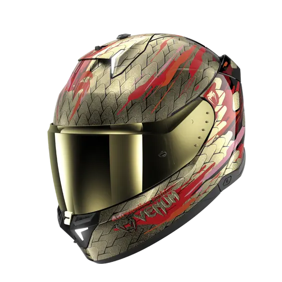 Каска SHARK SKWAL i3 VENUM Black Red Gold