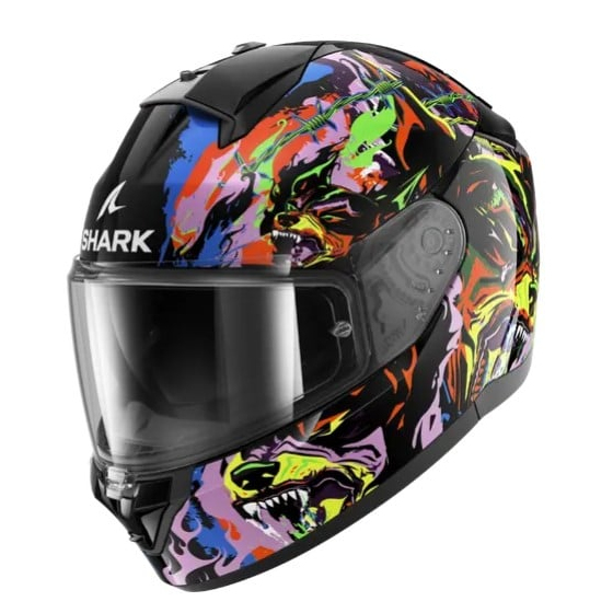 Каска SHARK RIDILL 2 RAGING BEAST Black Violet Yellow