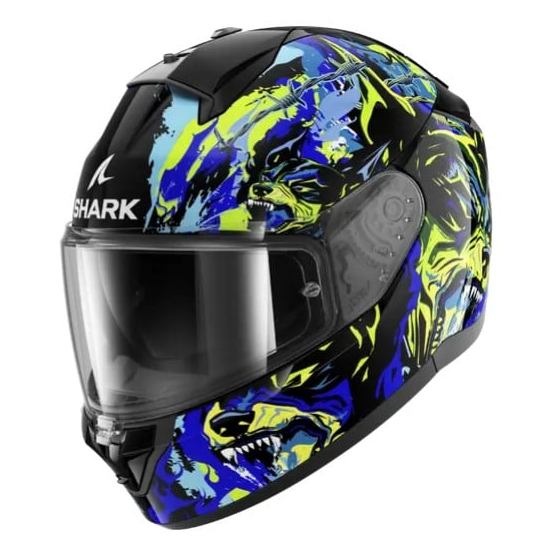 Каска SHARK RIDILL 2 RAGING BEAST Black Blue Green