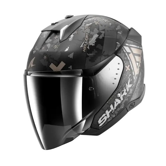 Каска за скутер SHARK SKWAL i3 JET HELLCAT Mat Anthracite