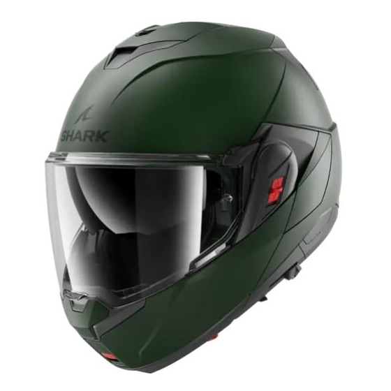 Модуларна каска SHARK OXO Mat Dark Green Matt