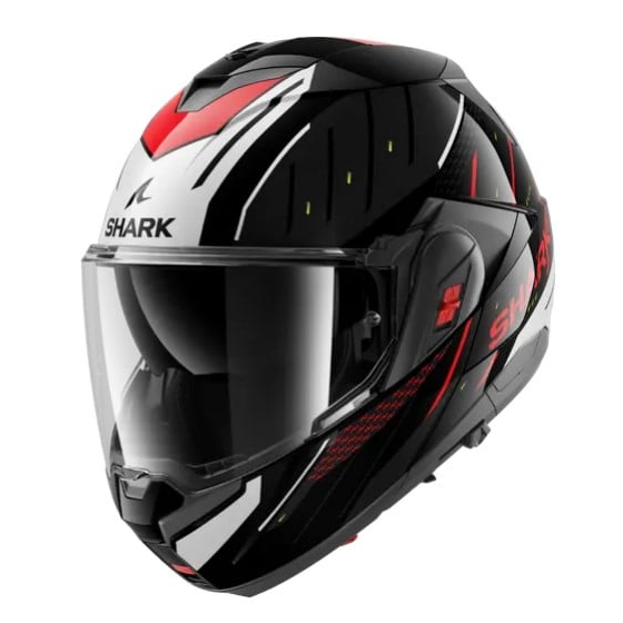 Модуларна каска SHARK OXO RYDGER Black/Silver/Red