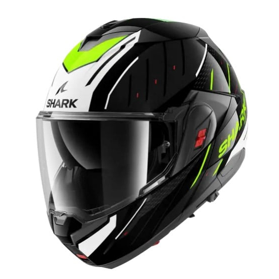 Модуларна каска SHARK OXO RYDGER Black White Yellow