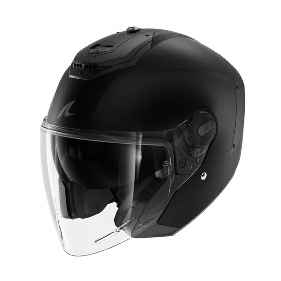 Скутерова каска SHARK RS JET BLANK Mat Black Mat