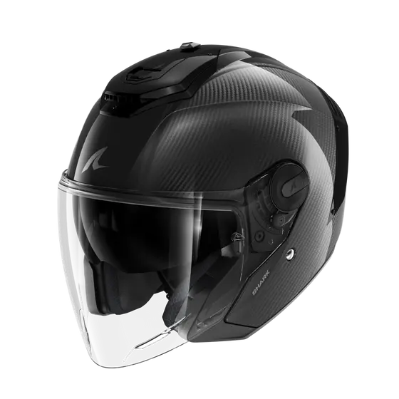 Скутерова каска SHARK RS JET CARBON SKIN Carbon Black Carbon