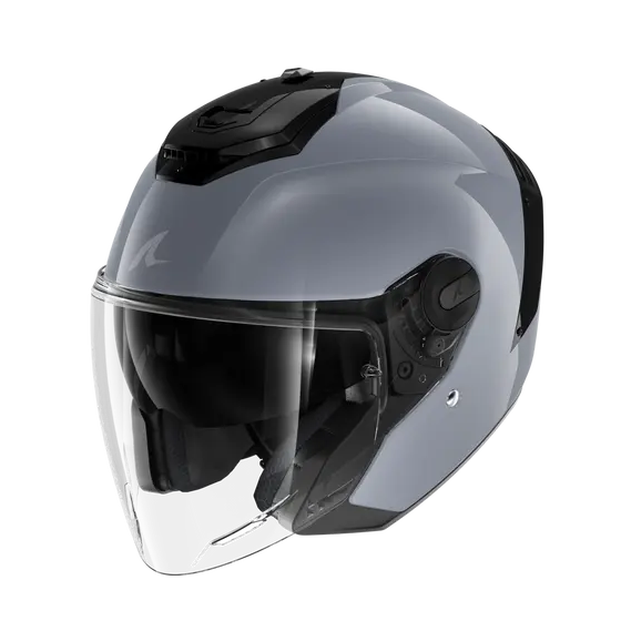 Скутерова каска SHARK RS JET BLANK Gun Silver