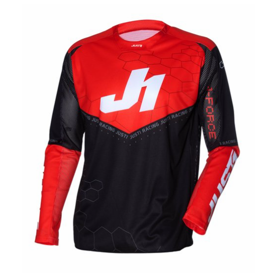 Мотокрос джърси Just1 J-Force Hexa Red/Black/White