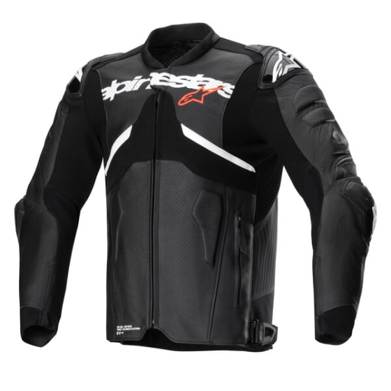 Кожено яке ALPINESTARS ATEM V5 BLACK/WHITE