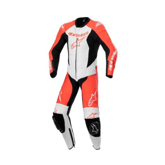 Детски кожен екип ALPINESTARS GP PLUS V2 1PC BK/RD/WH