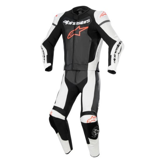 Кожен екип ALPINESTARS GP FORCE LURV 2PC BK/FLUO RED/WH