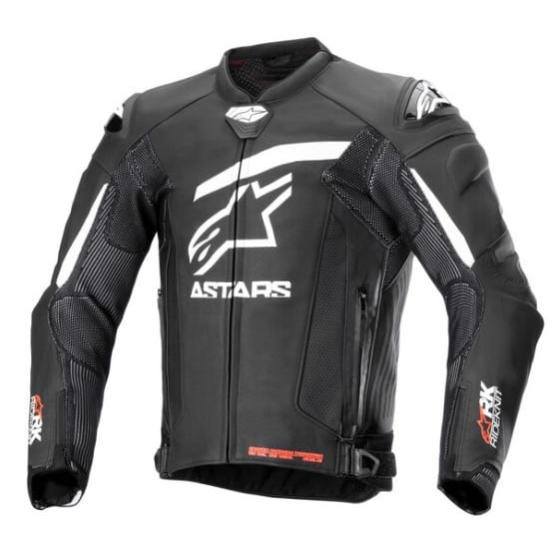 Кожено яке ALPINESTARS GP PLUS R V4 RIDEKNIT BLACK/WHITE