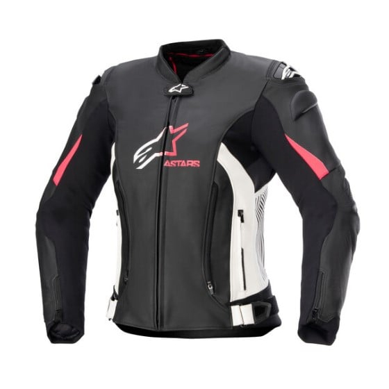 Дамско кожено яке ALPINESTARS Stella GP Plus R V4 BLK/PINK