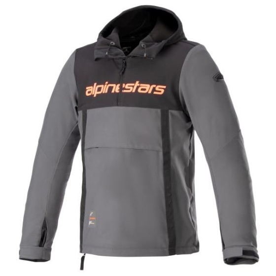 Мото яке ALPINESTARS SHERPA HOODIE BLACK/GREY/FLUO RED