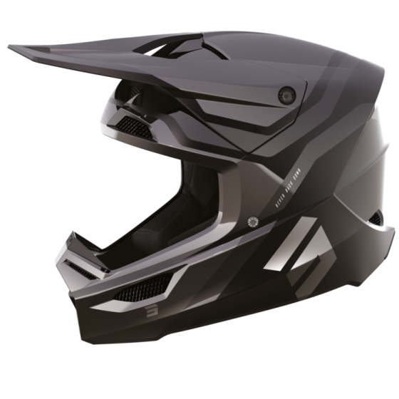 Мотокрос каска Shot Race Sky Grey Chrome