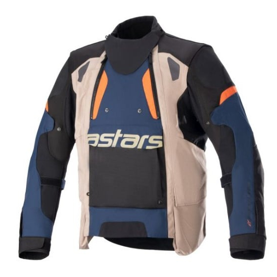 Текстилно мото яке ALPINESTARS HALO DRYSTAR KHAKI/NAVY/ORANGE