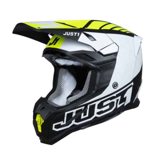 Mотокрос каска Just1 J-22 F Dynamo Fluo Yellow/White/Black