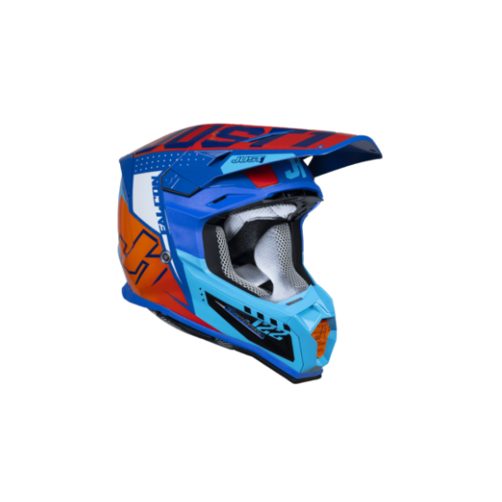 Mотокрос каска Just1 J-22 F Falcon Orange/Blue