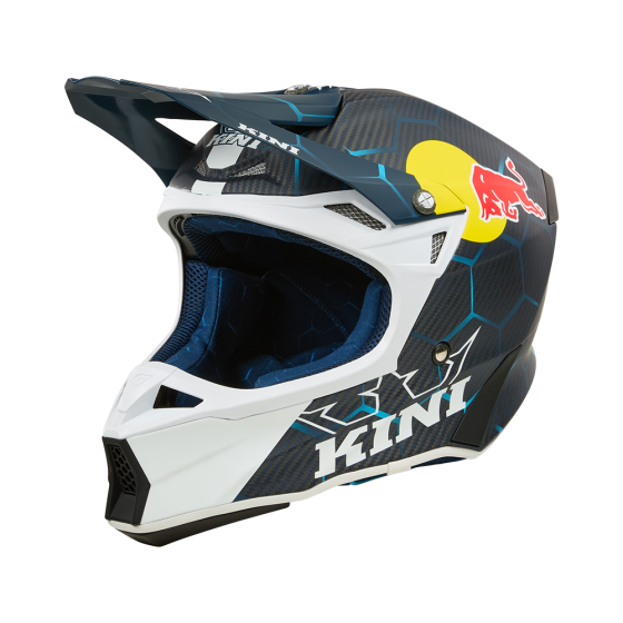 Мотокрос каска KINI RED BULL MXC2 2.0 Carbon-BLUE/WHITE