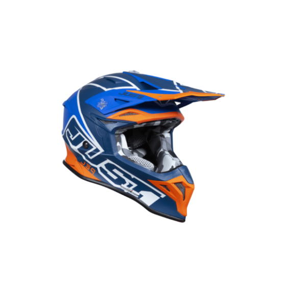 Mотокрос каска Just1 J-39 Thruster White/Fluo Orange/Blue